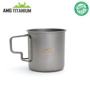 에이엠지티타늄 티탄 머그 싱글컵(광목케이스증정) 샌딩 220ML 캠핑용품 백패킹 등산용품 AMG TITANIUM